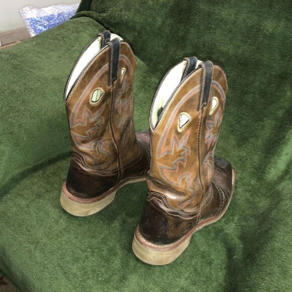 Double-H Antonio DH6134 13" Brown Leather Composite Toe Work Boots Men 9½ 2E EH - Picture 13 of 16